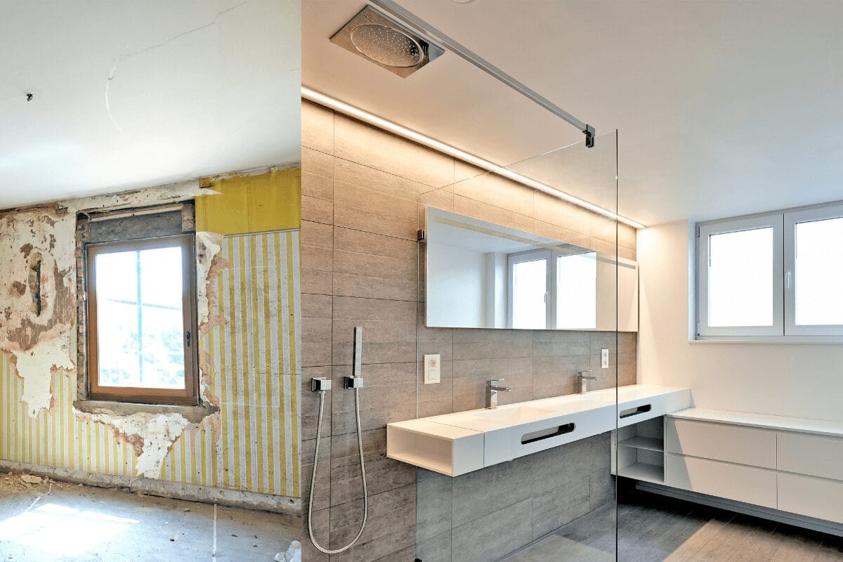 Rénovation complète de salle de bains